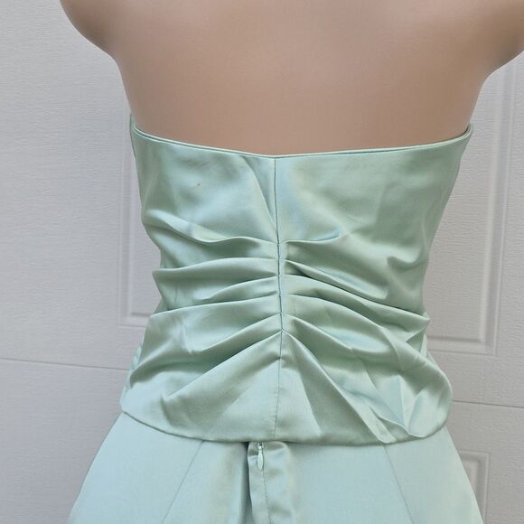 NEW BARI JAY TWO PIECE GOWN SIDE ZIPPER CLOSURE WITH JEWEL STUDDED EMBELLISHMENT - Picture 7 of 15